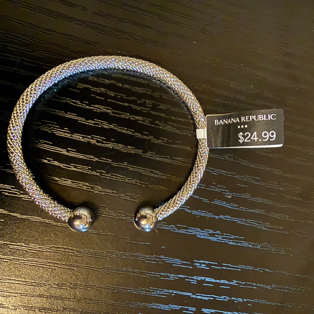 Banana Republic Metallic Silver Bracelet 12$